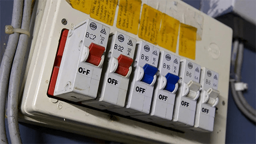 Pictures of circuit breakers in operation